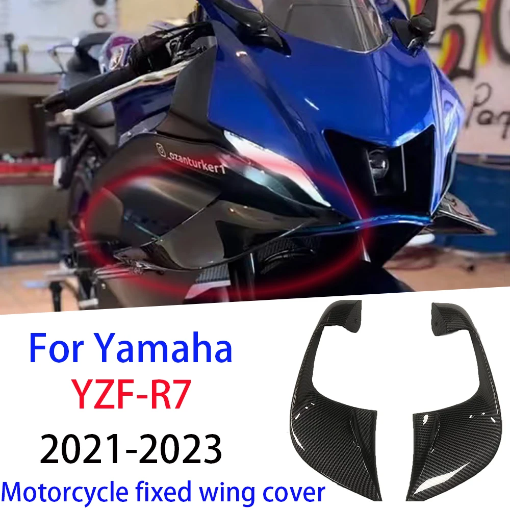 

Motorcycle fixed wing cover, For Yamaha YZF-R7 YZFR7 2021 2022 2023 aerodynamic frame, YZF R7 new wing air guide spoiler aileron