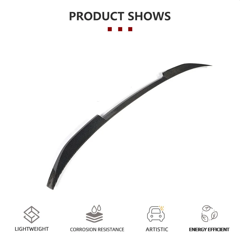 

Car Rear Trunk Spoiler Boot Lip Wing Lid for Audi A4 S4 RS4 Hatchback B9/B9.5 2016-2025 Carbon Fiber Rear Spoiler Boot Lip Wing