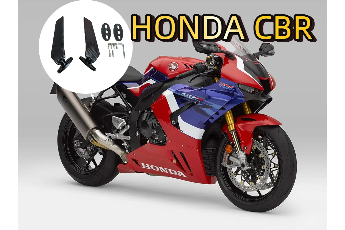 

1set Motorcycle Modified Universal Fixed Wind Wing Rearview MirrorSpoiler For Kawasaki For Yamaha For Honda For Ducati