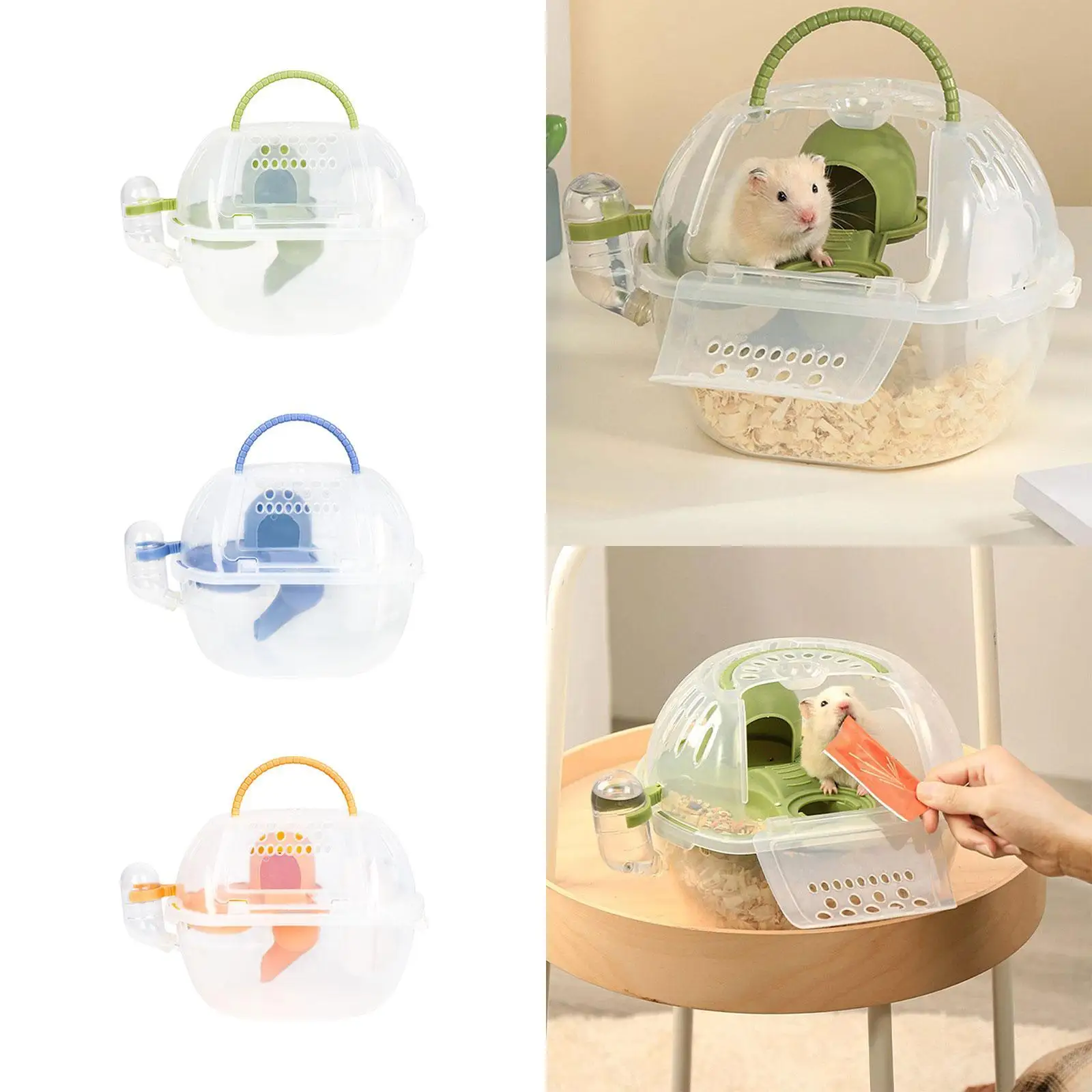 

Hamster Carry Case Cage Pet Outgoing Cage for Dwarf Hamster Outdoor Squirrel