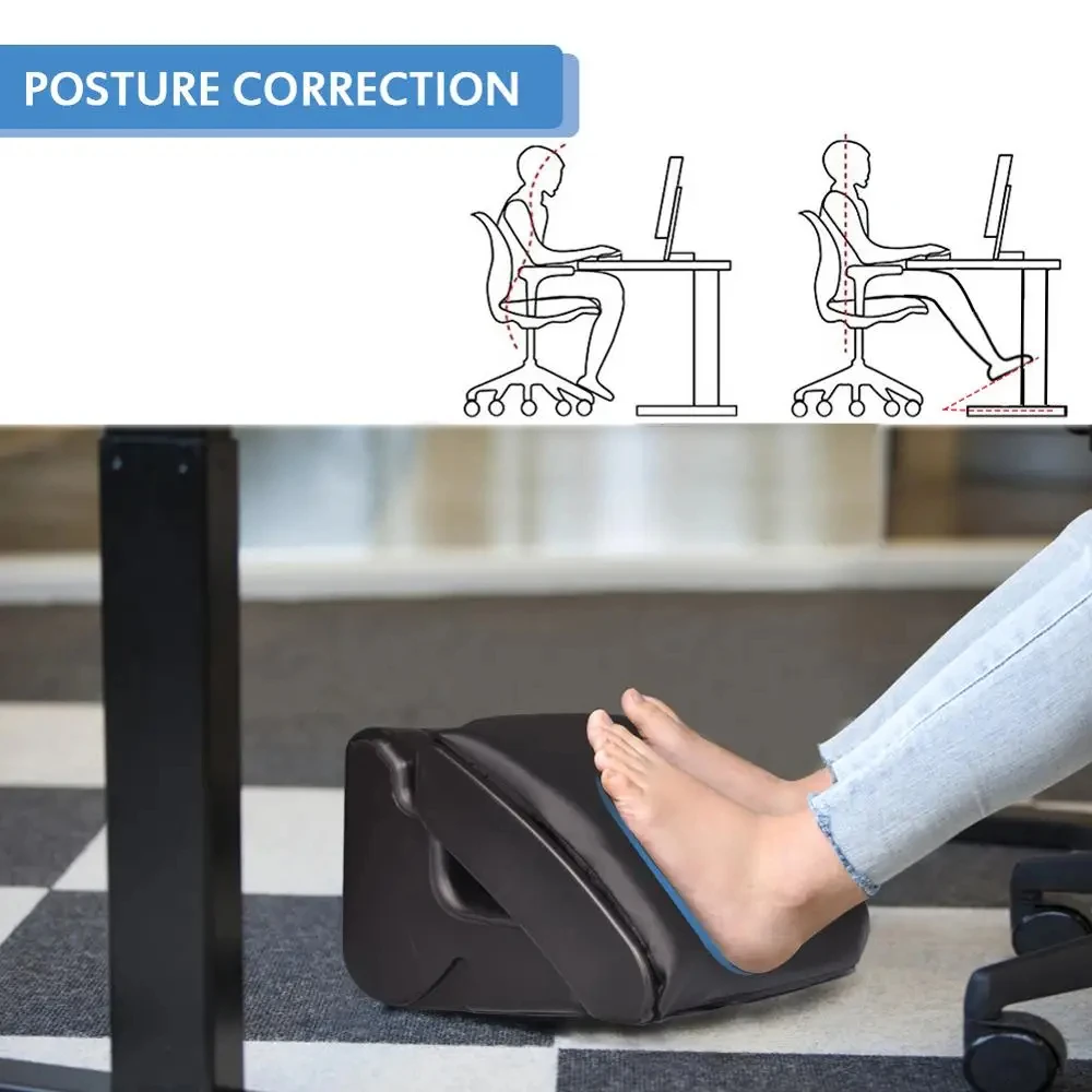 مقعد قدم مريح قابل للتعديل ، أسفل المكتب ، مسند قدم السيارة ، ارتفاع الزاوية ، مسند القدم ، المكتب المنزلي ، 3 أوضاع وظيفية #4