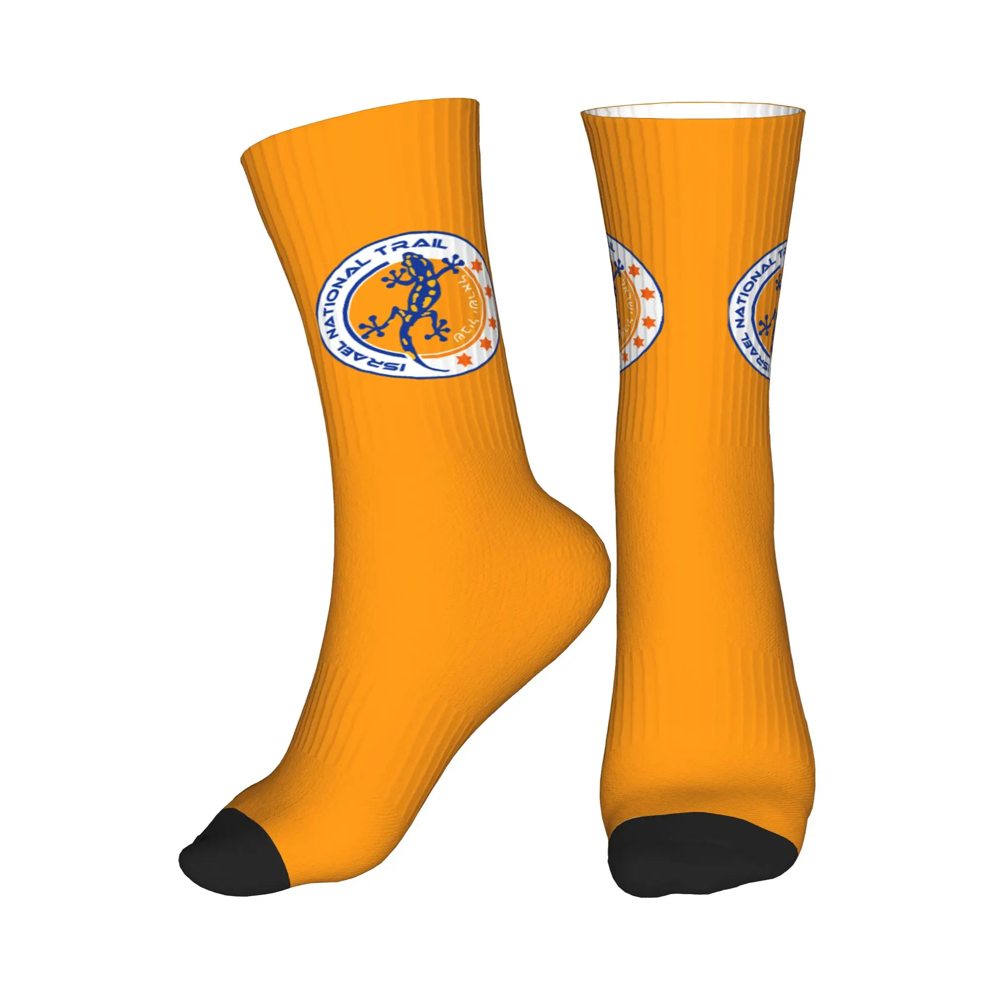 

Fun Mens Israel National Trail Dress Socks Unisex Warm Comfortable 3D Printed Fire Salamander Crew Socks