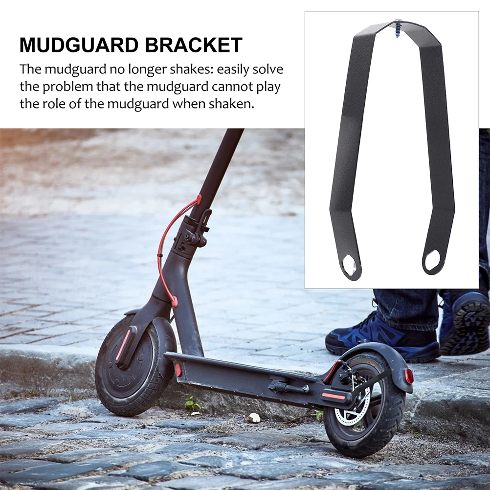 

2pcs Electric Scooter Rear Mudguard Support Clamp Bracket Aluminum Alloy Durable Oxidation Resistance Long Term