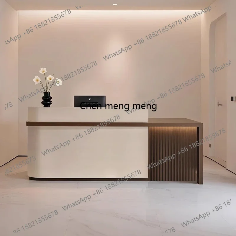 cc182Licht Luxus Schönheitssalon Rezeption Kleidung Kasse Chinesisches Teehaus Bartheke High-End-Unternehmen Empfang Cou