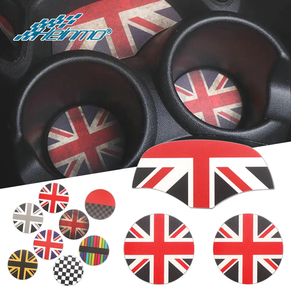 

For Mini Cooper Clubman F54 F55 F56 F57 F60 Countryman Leather Car Cup Coffee Cushion Storage Auto Non-slip Mat Pad Accessories