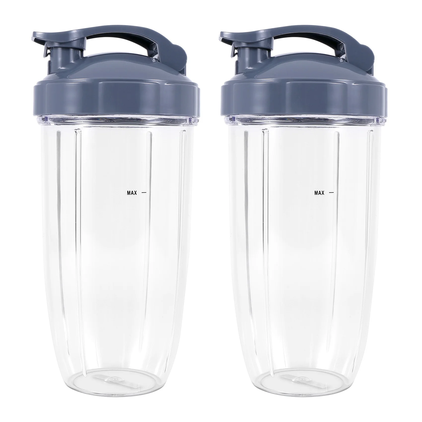 32Oz Replacement Cups with Flip Top to Go Lid for NutriBullet 600W and Pro 900W Blender (2 Pack)