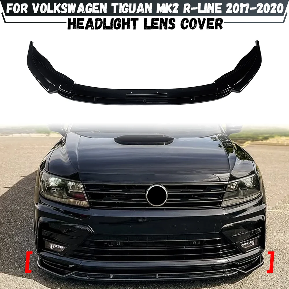

Front Bumper Spoiler Lip For VW Volkswagen Tiguan MK2 R-Line 2017 2018 2019 2020 Lower Splitter Protector Kit