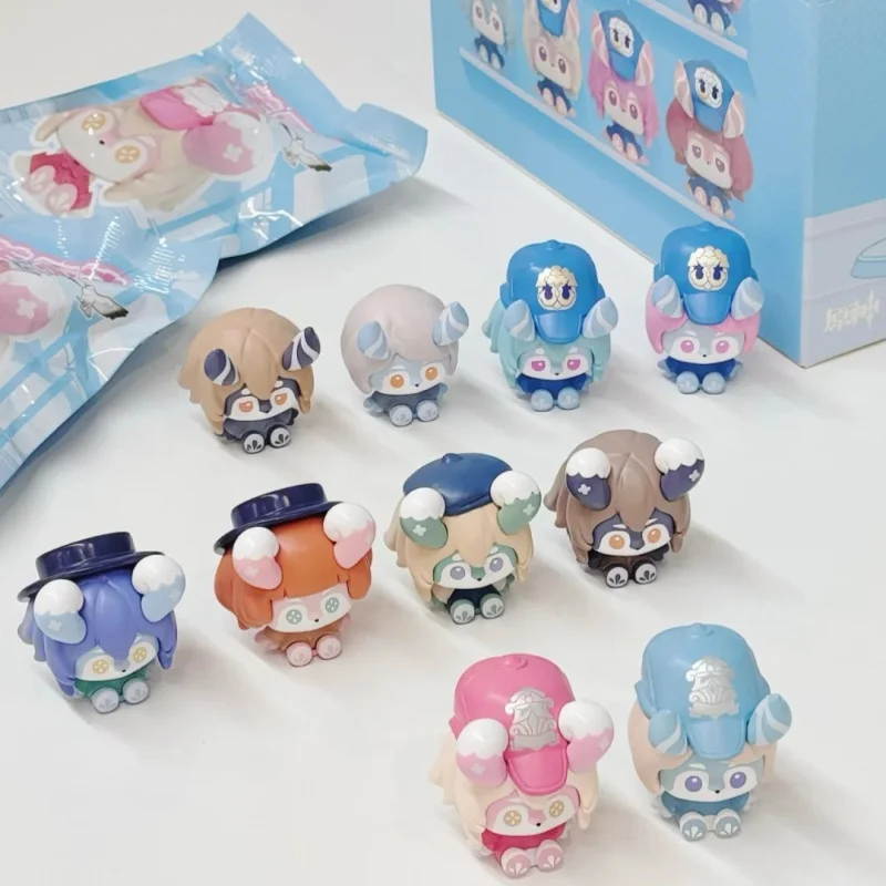 

Genuine Genshin Impact Melusine Series Game Model Mini Bean Blind Box Mystery Box Q Version Cute Desktop Decor Toys Collect Gift