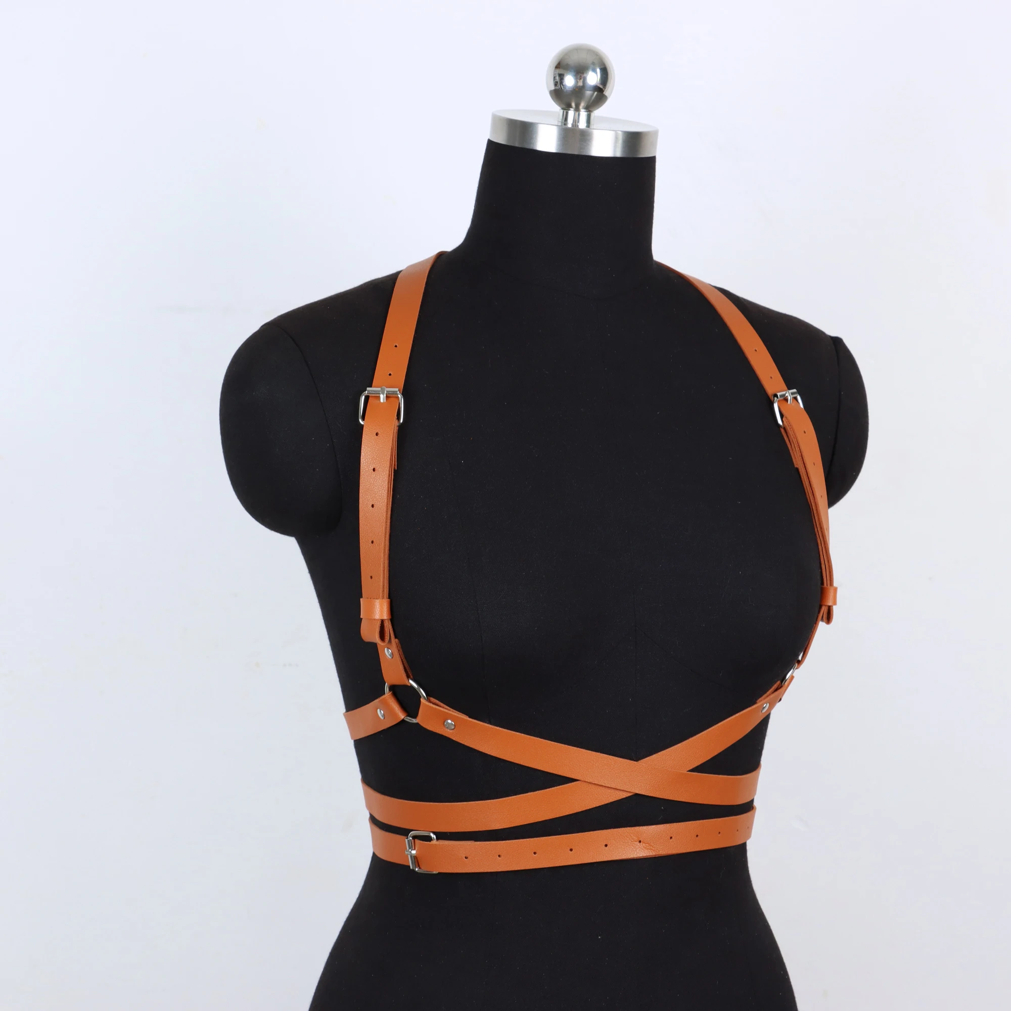 Women Fashion Harness Belt Leather Lingerie Suspenders for Women Body Harness Corset Gothic Fetish Clothing Festival Rave Outfit