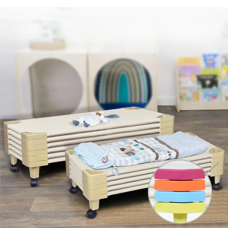 

Kindergarten mesh bed siesta bed children siesta early education push-pull bed
