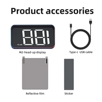  Car Speedometer Projector With Speed KMH M2 Universal GPS HUD Head Up Display Car USB Cable Plug & Play GPS & Beidou System 5