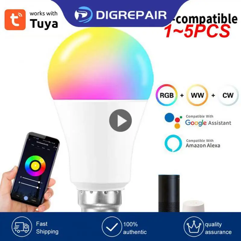 1~5PCS Lamp 10w Exquisite And Compact High Color Rendering No Strobe Health Eye Care Smart Home Smart Led Bulb -25℃ To 45℃