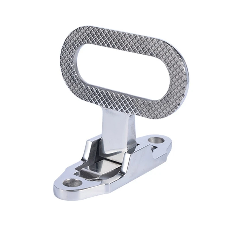 Non-Slip 304 Stainless Steel Folding Mast Step Marine Boats Yacht Car Foot Pedal