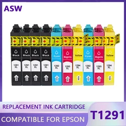 T1295 Substituição para T1291 T1292 T1293 T1294 Multipack Cartuchos de Tinta Compatíveis para Epson SX435W SX235W WF-3520 WF-3540