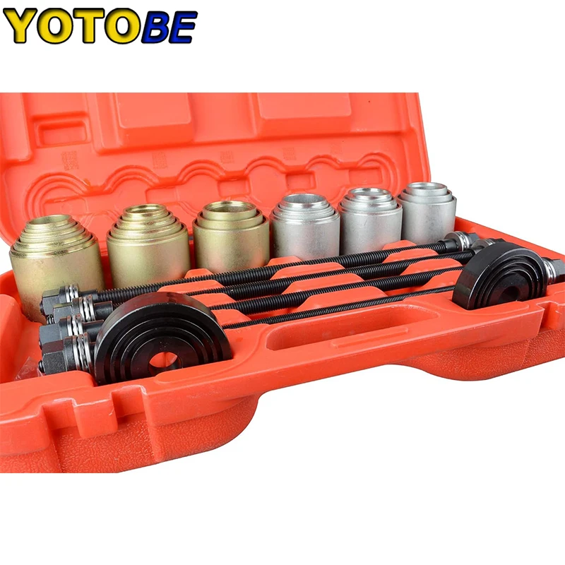 Universal Pull Press Sleeve Kit Bearings Seal Removal Bushing Driver M10 M12 M14 M16 Bushing Disassembly Tool