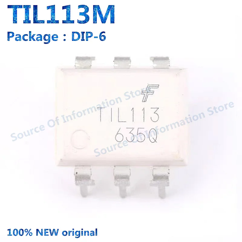 

10Pcs TIL113M DIP-6 Optocoupler Chip Isolated DC-Link Current Sensor IEC61000 Certified for Industrial Use