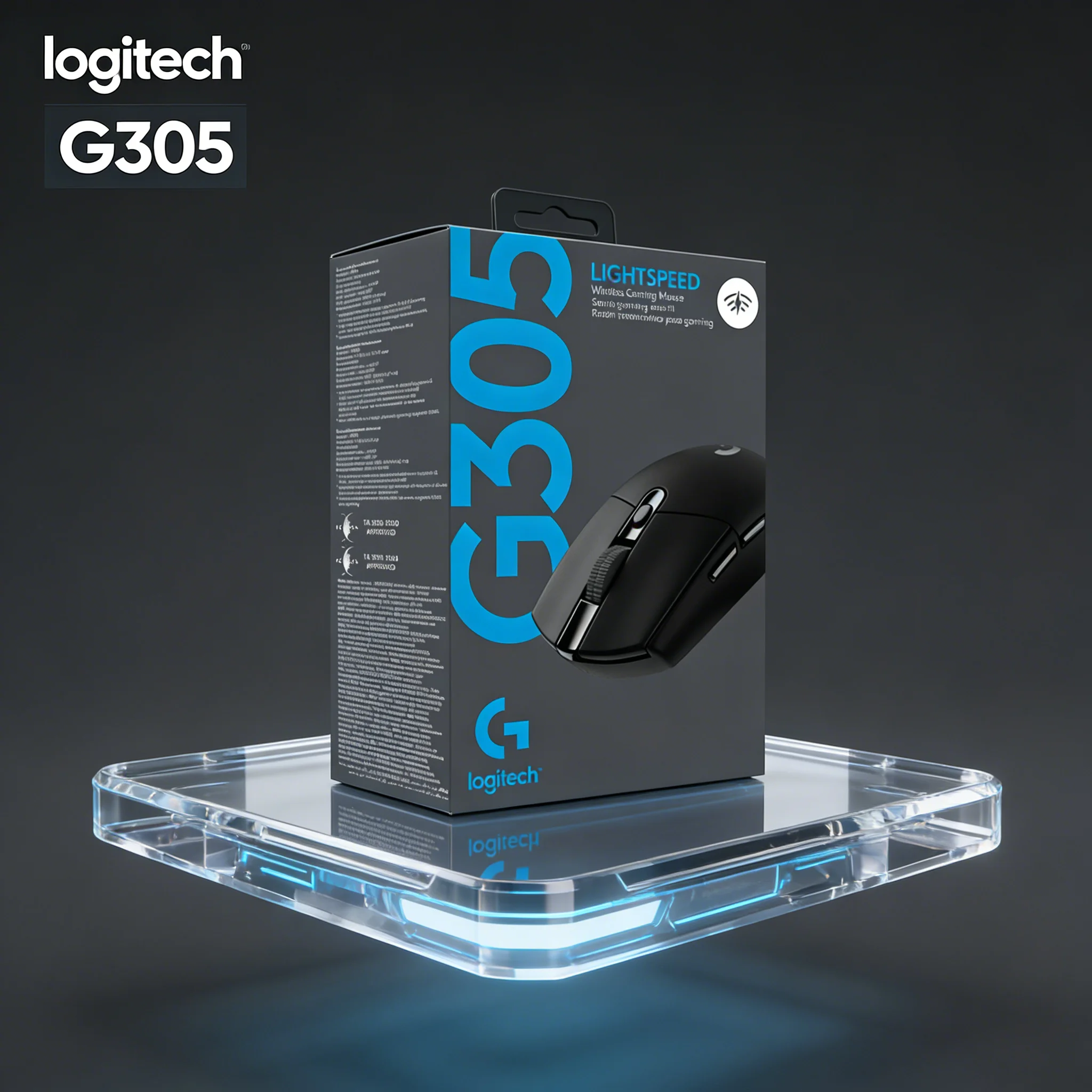 

Logitech G305 LIGHTSPEED Wireless Mouse 12000 DPI HERO 6 Buttons 250h Battery 99g for PC Mac Gaming