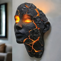 Halloween Broken Soul LED Wall Lamp with LED Illumination Broken Soul Wall Light for Bathroom Reading Studying Nursing Hallway