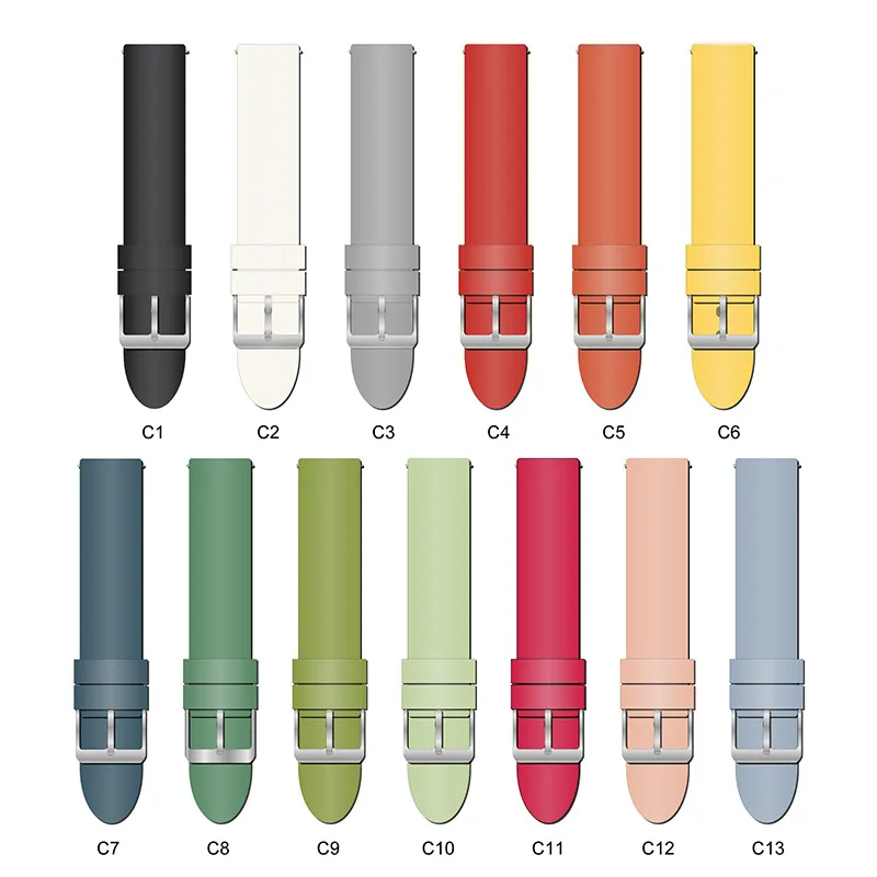 

20mm Watch band For Amazfit GTS 2/3/2e/GTS 2 Mini Silicone Bracelet Amazfit bip strap for Samsung Galaxy Watch Active 2 40/44mm