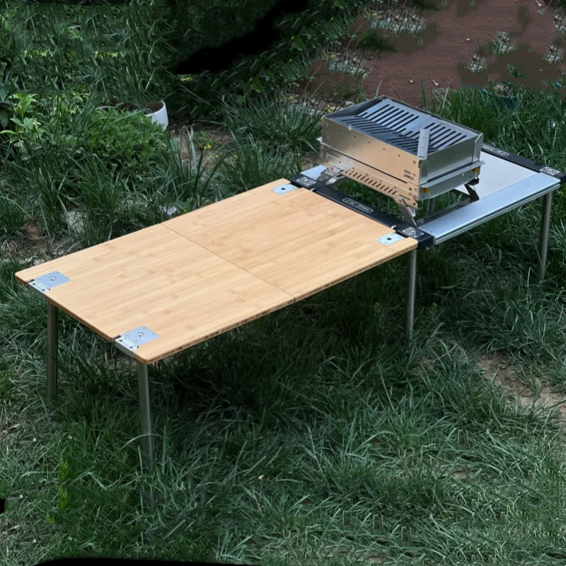 Camping IGT 3 Unit Bamboo Board Portable Table Plate IGT Board Extended Table Board  Camping Equipment