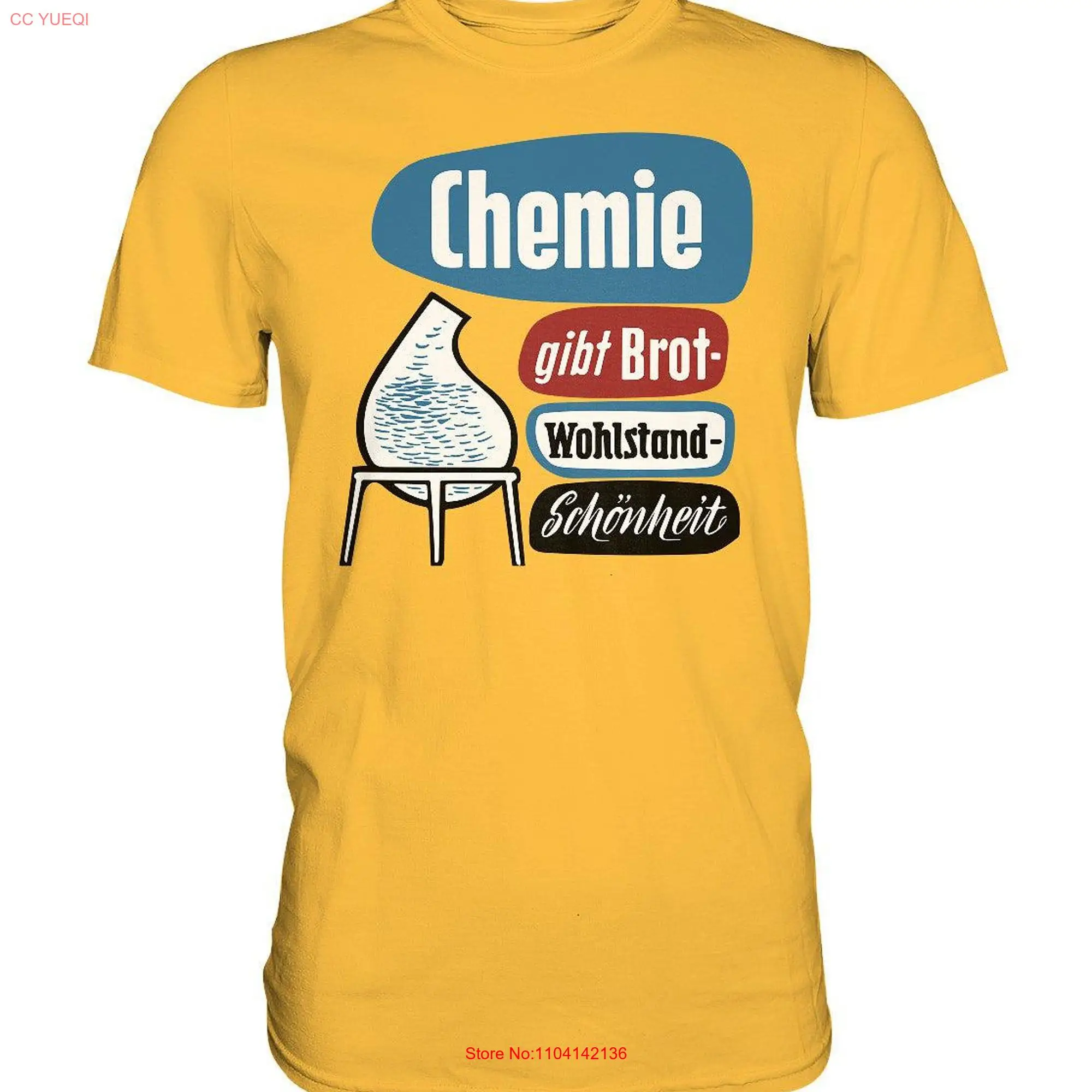 PREMIUM SHIRT UNISEX chemistry gives bread leuna werke long or short sleeves