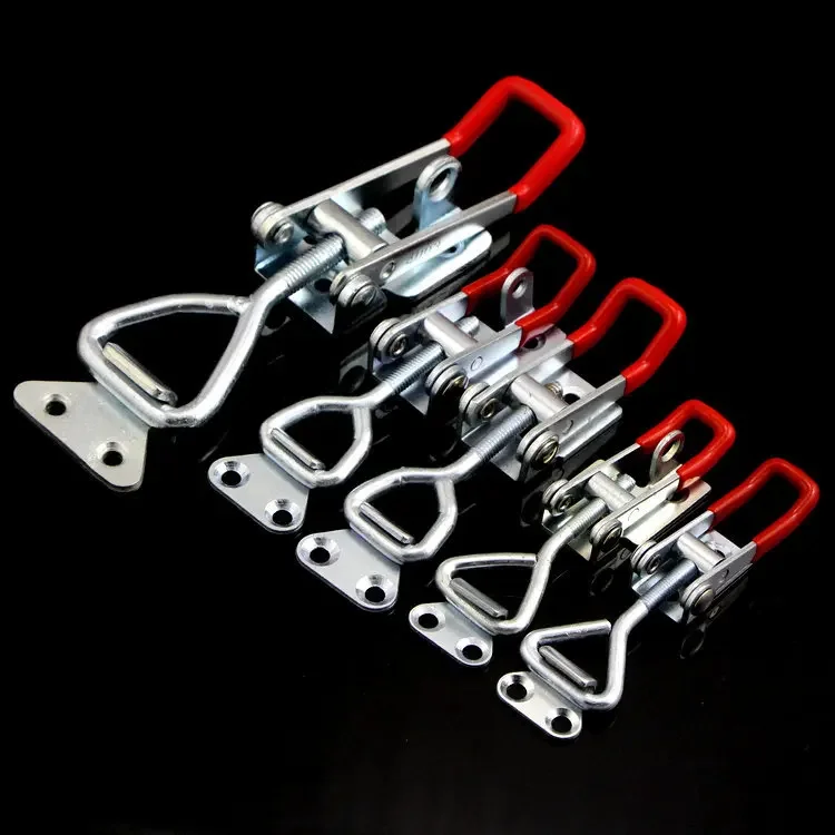 Toggle Latch Catch Toggle Clamp Adjustable Cabinet Boxes Lever Handle Lock Hasp For Sliding Door Furniture Hardware