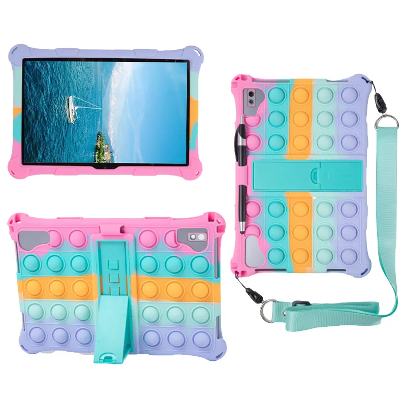 Bubble Soft Silicone Stand Case for Teclast  P20 P20S P20HD P30 T40  M40 Plus M40 Pro T50 10.1 10.4 11inch Kid Tablet cover