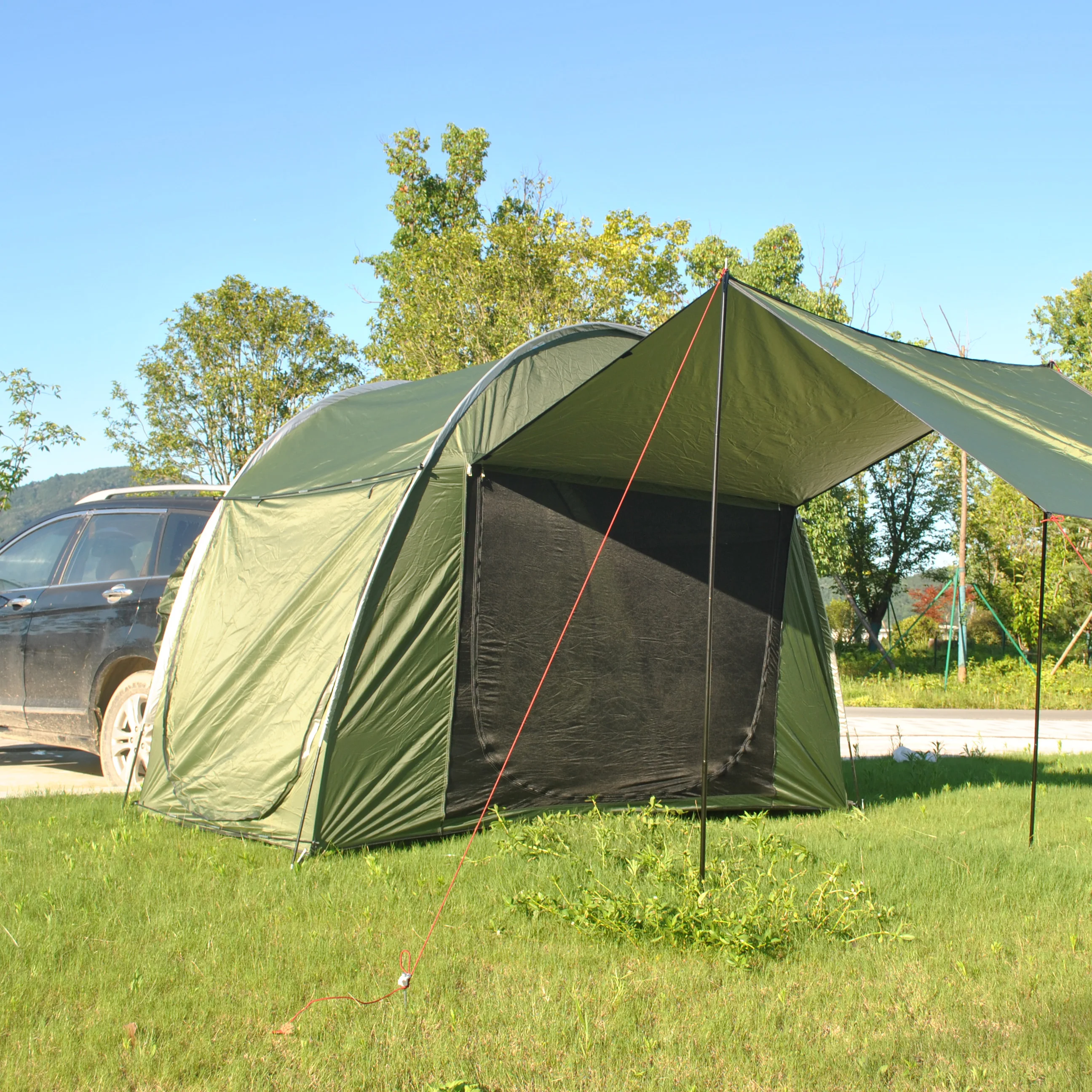 Self-Driving Tour Wilderness SUV tent,car Rear Extension Tent,Car Rear Tent With Anti-Mosquito Canopy,Trunk bed tent,Trunk tent