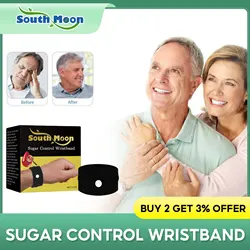 Sugar Control Wristband Blood Glucose Balance Cure Tendon Sheath Regulate High Glucose Acupressure Diabetes Treatment Wrist Band