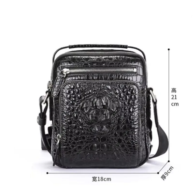 mafeimengge new crocodile bag Men bags  One shoulder bag Business fashion  leisure  Men's bag  Cross-body bag