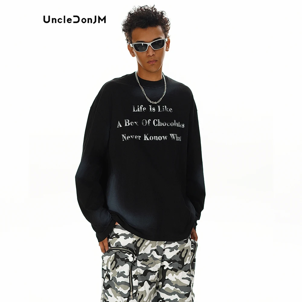 

UNCLEDONJM Wasteland Abstract Character Graphic T Shirts Harajuku Oversized T Shirt