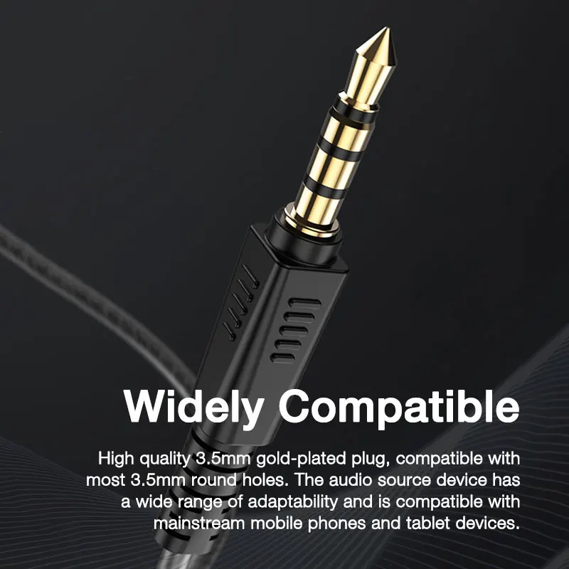 EARDECO Wired Headphones 3.5mm Wire Headphone Headset with Mic Earphone Noise Canceling Sport Earhook Bass Stereo Earbuds