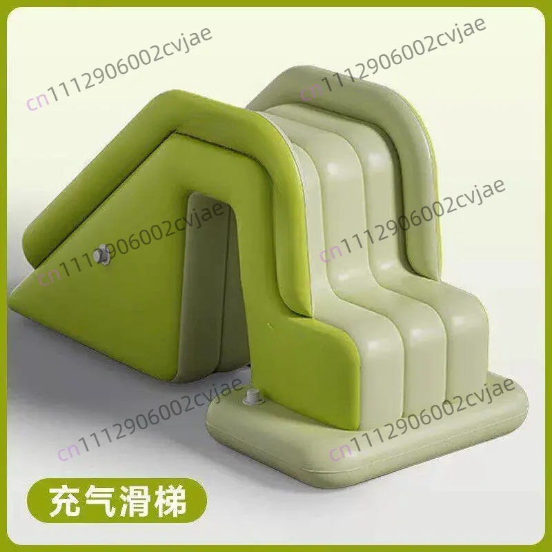 Foldable Inflatable Slide Pool Non-Slip Ramp Outdoor Water Park Slide for Kids Family Gatherings