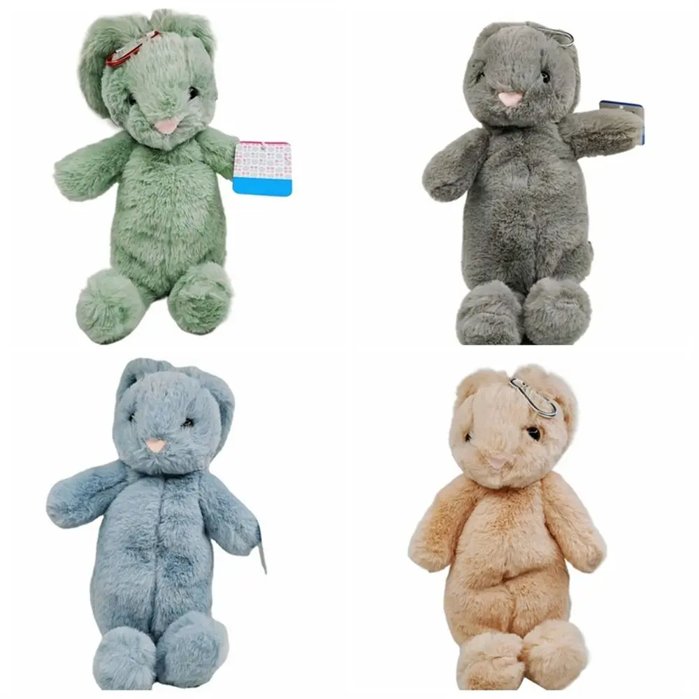 Rabbit Shape Plush Pencil Case Stuffed Toy Soft-touching Stationery Pouch Plush Animal Kawaii Pencil Bag Pencil Box