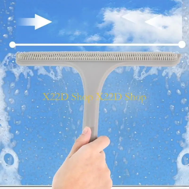 

X22D Silicone Shower Squeegee Cleaner Wiper Scraper Glass-Cleaning Tools Water Blade for Cleaning Car Window Shower Mirror