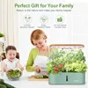 Countertop hydroponics growing Ultimate 12-Pod Aeroponic Herb Garden with LED for Kitchen Office