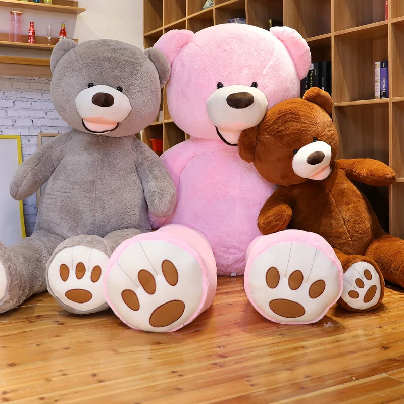 100cm-260cm America gigante orso peluche pelle morbida popolare compleanno e regali di san valentino per ragazze ragazzi regalo