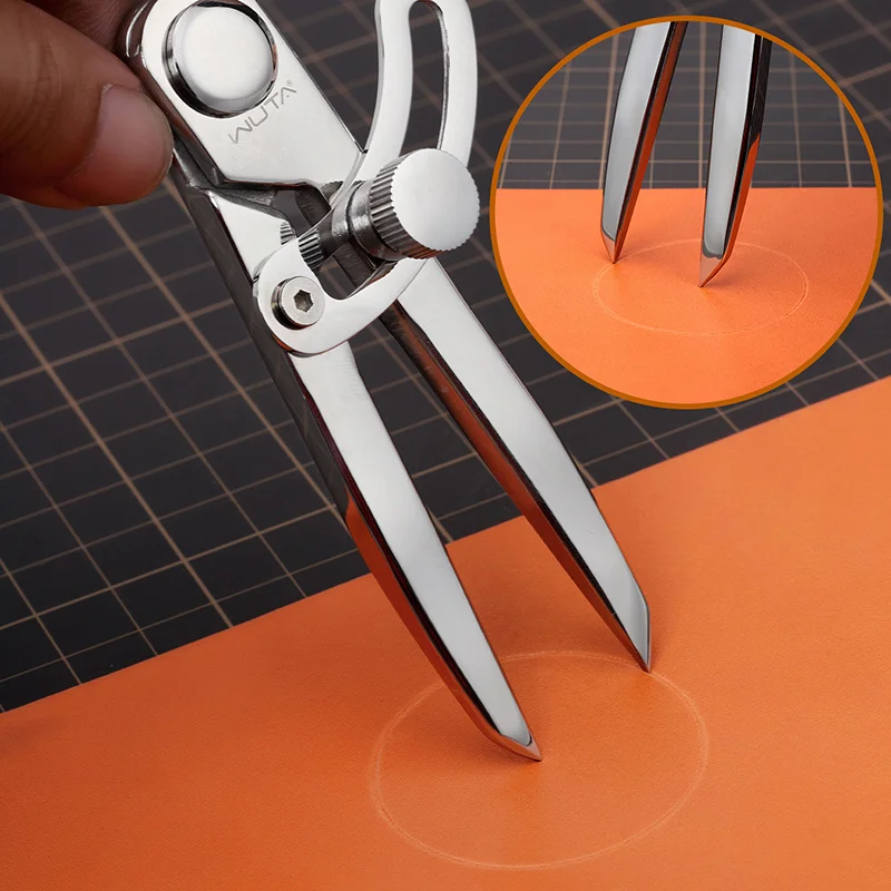 

Adjustable Wing Divider Rust-proof Artificial Leather and Woodworking Tools for Precise Edge Creasing Jewelry and Metalworking