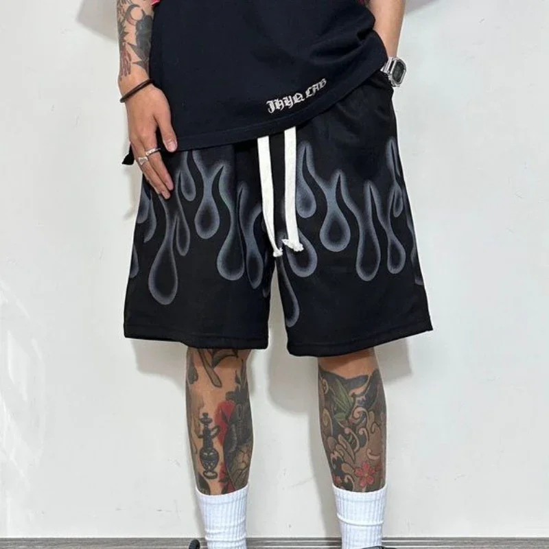 

Мешковатые мужские короткие брюки, спортивные свободные шорты с широким воротником, мужские шорты для бега без логотипа, модные новые тонкие ледяные Xl