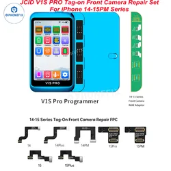 JCID V1S PRO Front Tag-on Camera Repair Flex Cable Replacement for iPhone 14-15PM Solved Front Camera Freeze out-of-focus Issues