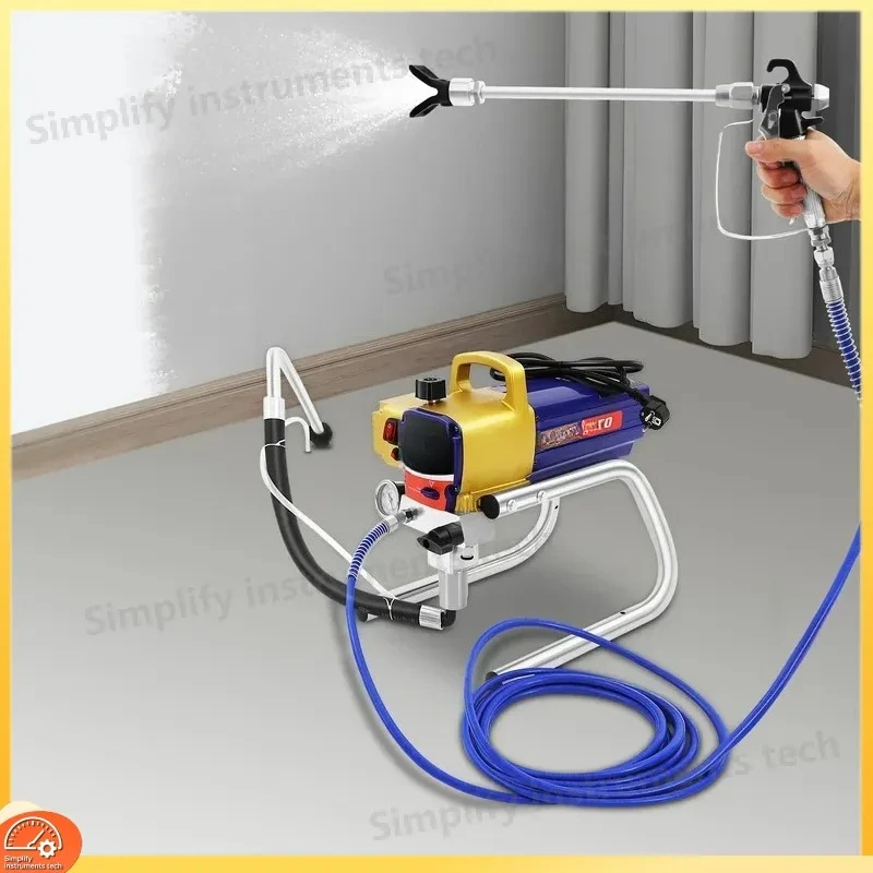 1500W Airless Paint Sprayer 3300 PSI High Pressure Wall Painting 2.2 L/min Spray Gun Airless Sprayer for