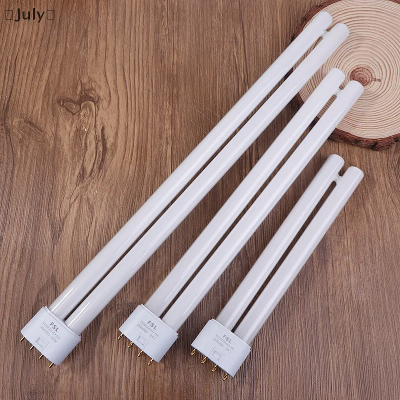 กรกฎาคมหลอดฟลูออเรสเซนต์ 18W 24W 36W หลอดประหยัดไฟ CFL 4 Pins Twin-Tube หลอดไฟประหยัดพลังงาน H หลอดสีขาว