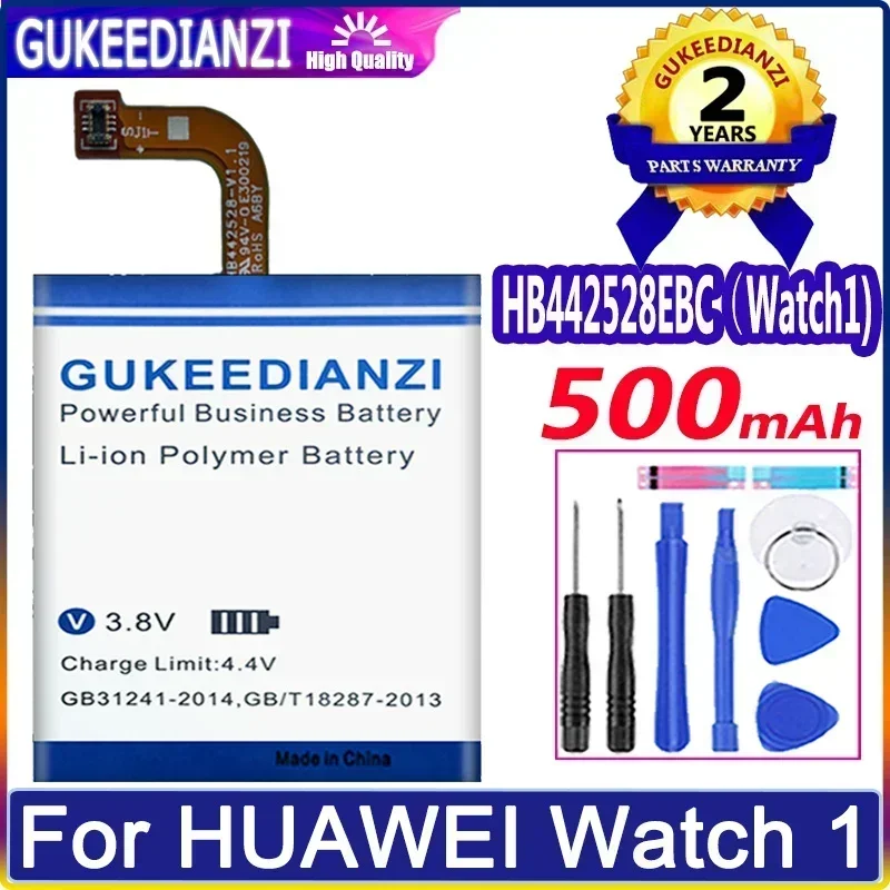 GUKEEDIANZI-High Quality Battery for Huawei Watch 1, 2 Pro, 4G, GT GT2, 42mm, 46mm, Free Tools