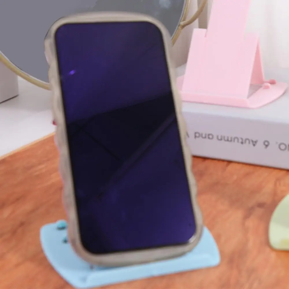 

Plastic Foldable Desktop Phone Holder Adjustable Folding Mobile Tablet Stand Portable Mini Cell Phone Bracket