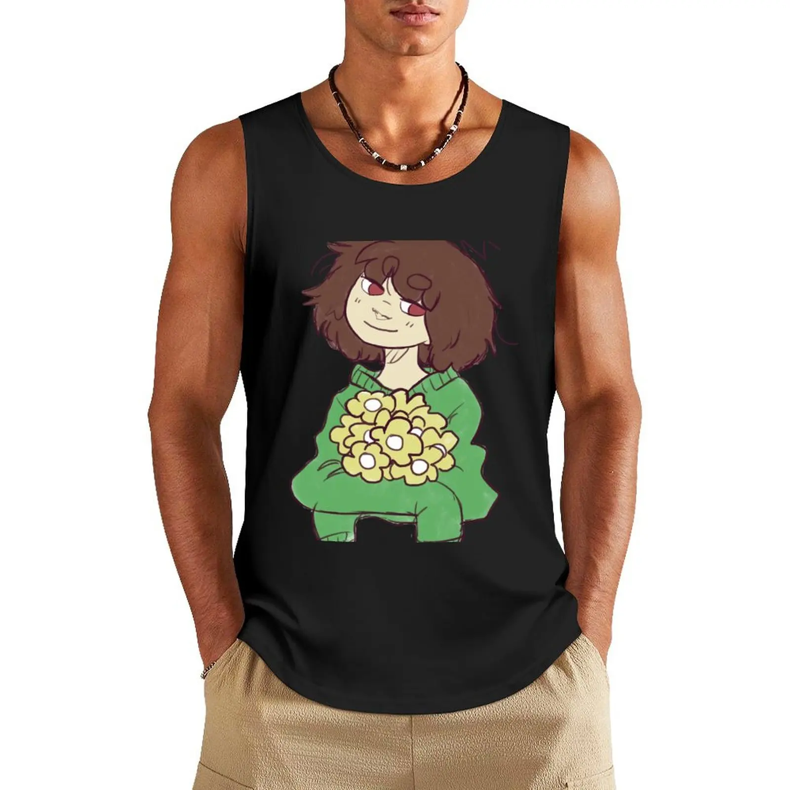 

chara dreemurr Tank Top Men's summer clothes 2024 vest for men