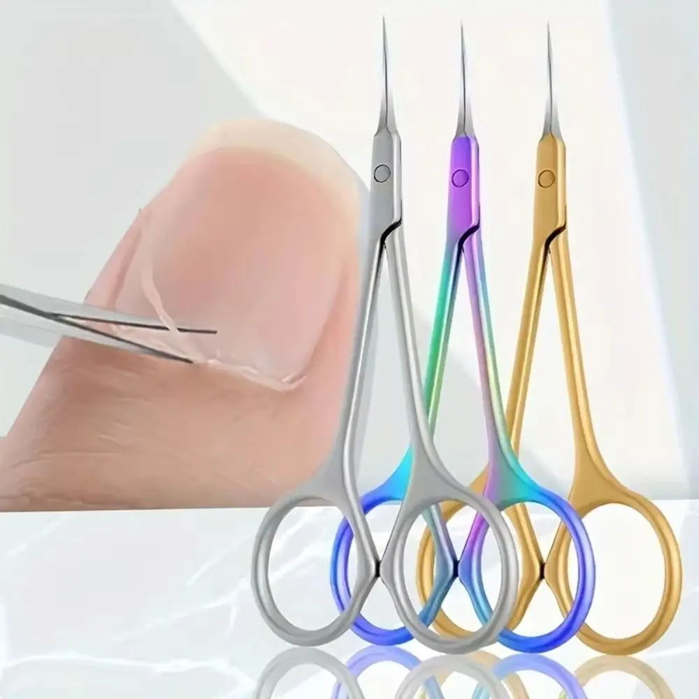 Professional Stainless Steel Cuticle Clipper Fine Curved Small Dead Skin Remover Nail Clippers Nails Art