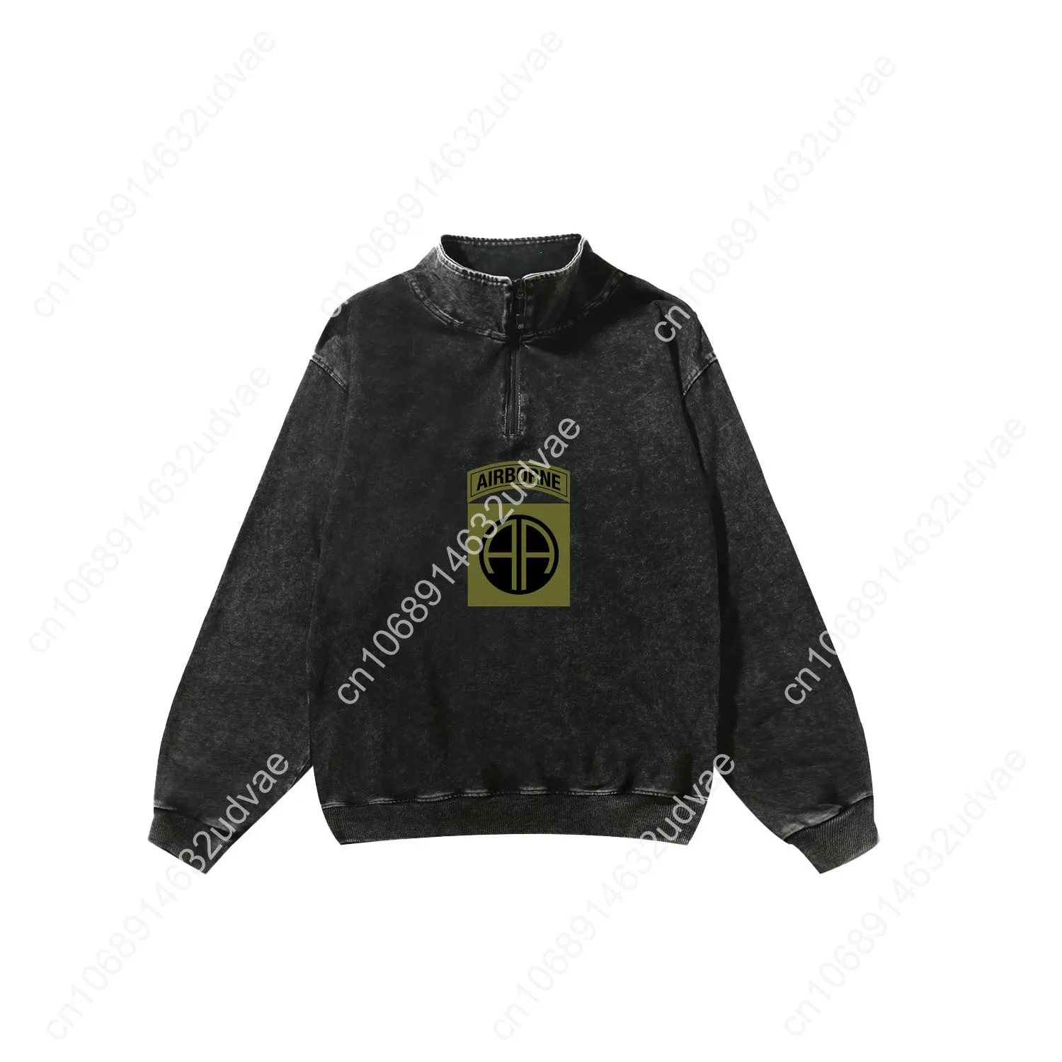 82nd Airborne Division OCP Felpa retrò Uomo Donna Adolescente Pullover vintage Mezza cerniera Top su misura Maglietta a maniche