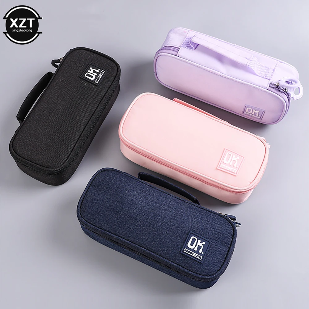 Creative Large Capacity Pencil Case，Can Write Draft Pen Bag, School Pen Case Supplies Pencil Bag Pencils Pouch Stationery