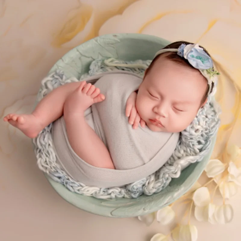 Stretch Newborn Wrap Baby Photography Props Jersey Knit Baby Swaddle Wrap Newborn Shooting Accessories Photo Session Props