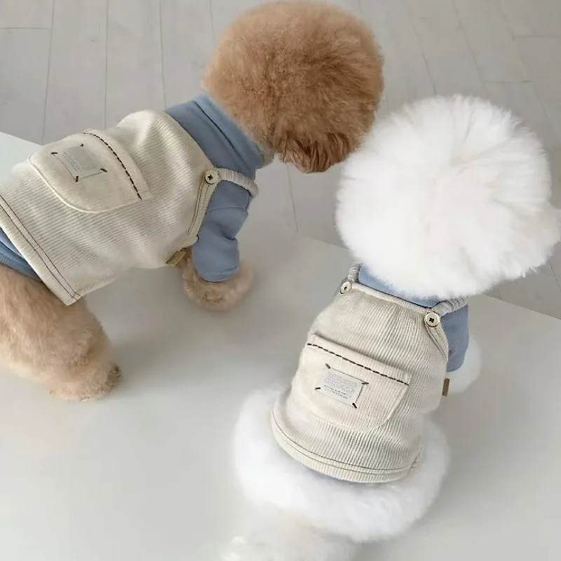 

1/Pic Pet Clothes Winter Corduroy Pet Vests for Small and Medium-sized Dogs Warm Clothes for Teddy Dogs Solid-colored Pullovers